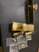 Emtek 8704US7 9" Norwich Height Quincy Sideplate Classic Brass Passage Entry Set - French Antique