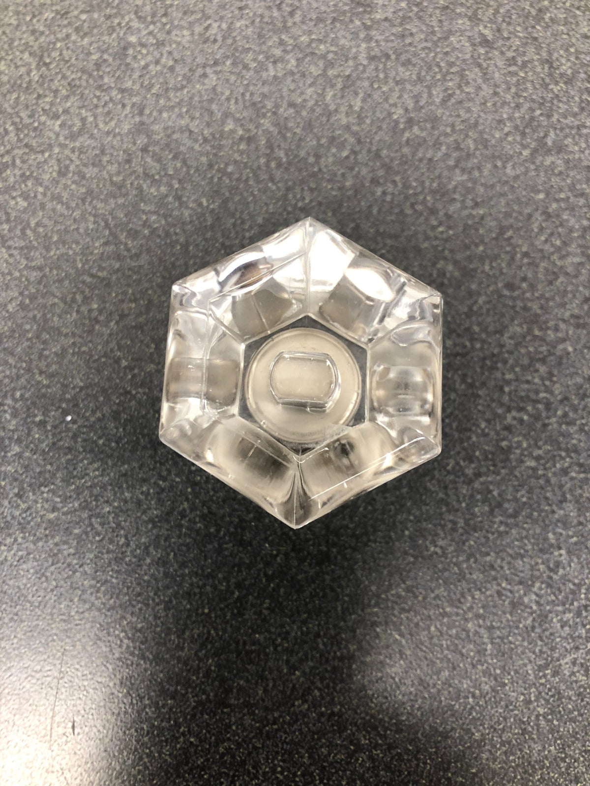 Liberty Hardware P19443-116-CP Faceted 1-3/4 Inch Geometric Cabinet Knob - Satin Nickel and Clear