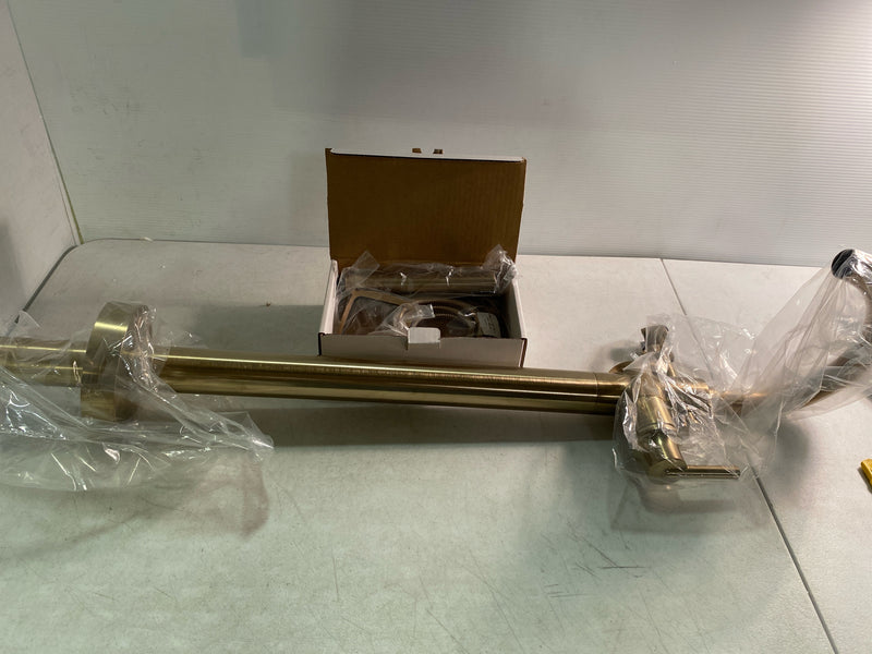 Delta T4759-CZFL Trinsic Gold 1-Handle Floor-Mount Roman Tub Faucet Trim Kit with Hand Shower in Champagne Bronze (Valve Not Included)