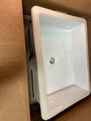 Kohler K-2882-0 Verticyl 19-13/16" Rectangular Undermount Bathroom Sink with Vertical Sides and Overflow - White