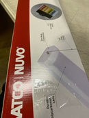 Satco 65-1212 2FT LED Ceiling Wrap Light with Pull Chain, 20W, CCT Selectable 2700K–5000K, 1650 Lumens, 120V, White Steel Housing, Polycarbonate Lens, Non-Dimmable, Damp Rated
