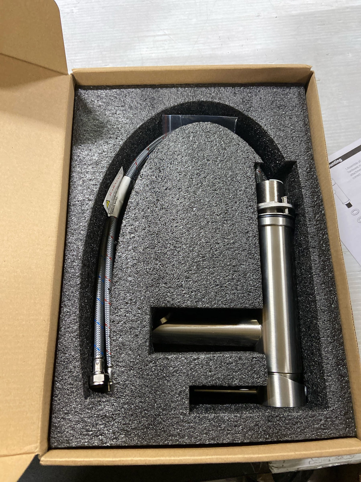 Elegant Lighting FAV-1008BNK Mia 1.5 GPM Single Hole Bathroom Faucet - Brushed Nickel