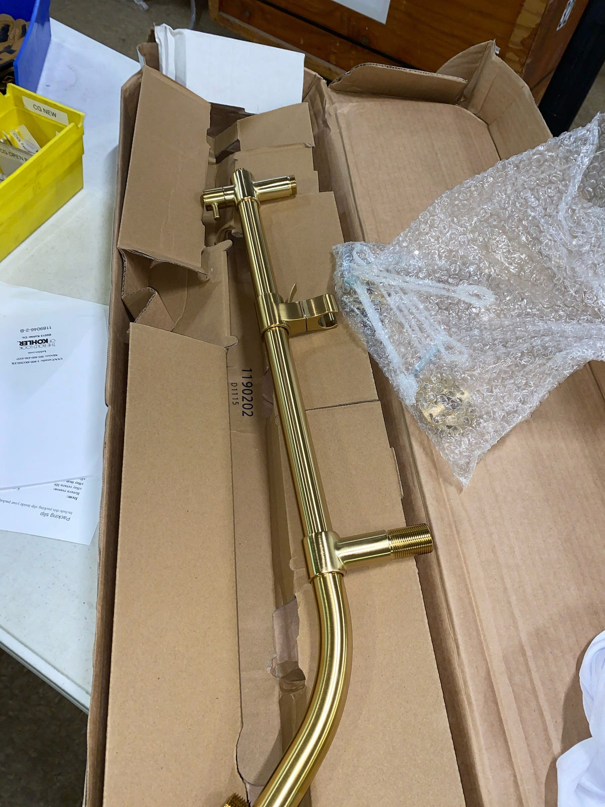 Kohler K-45906-2MB HydroRail Retrofit Shower, Brushed Moderne Brass