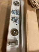 Emtek Transitional Brass Towel Bar, Matching Finish Regular Rosette - Choice of 4 Towel Bar Sizes and 6 Finishes - 290270US14 - (Width 24") - Polished Nickel - (US14)