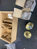 Baldwin FDCRYTRR044 FD.CRY.TRR Crystal Non-Turning Two-Sided Dummy Door Knob Set with Round Rose