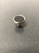 Amerock BP36857FBG10 Mergence 1-3/8 Inch Mushroom Cabinet Knob - Matte Black / Satin Nickel