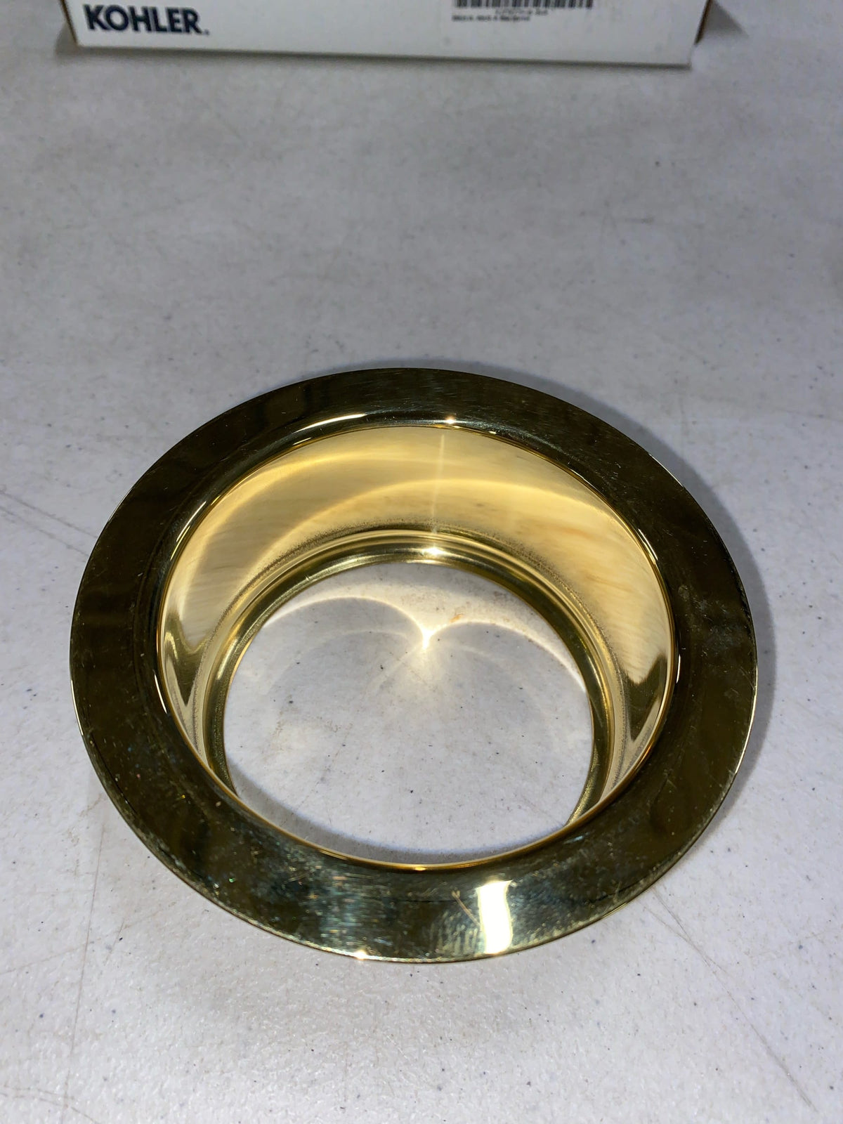 Brasstech 112/03N Garbage Disposer Flange, Uncoated Polished Brass