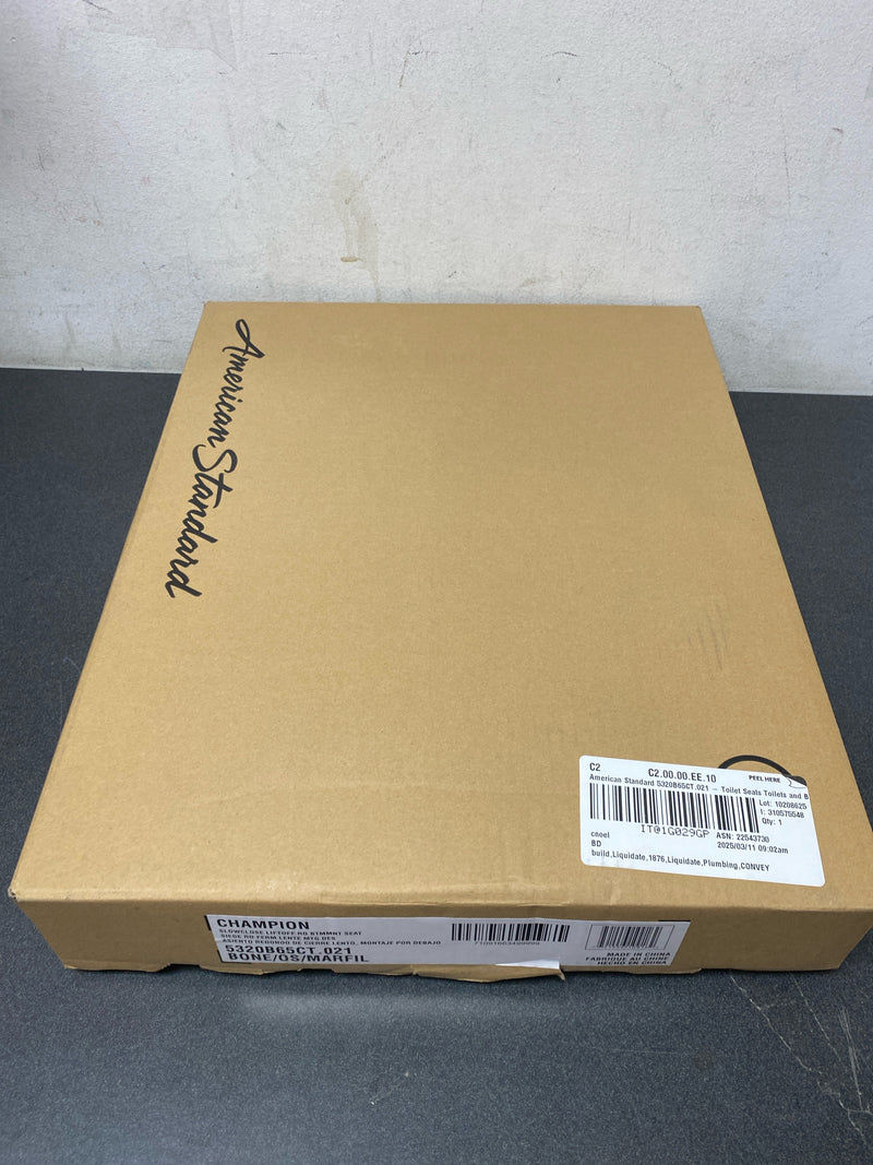 American Standard 5320B65CT.021 Champion Round Closed-front Toilet Seat with Slow Close - Bone