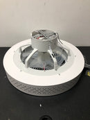 Oukaning HG-WMTZXL-6711 20.4 in. Round White Indoor Integrated LED Ceiling Fan with Remote for Kids Room Bedroom