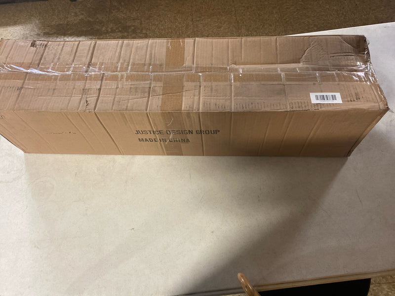 Justice Design Group PNA-7546W-WAVE-DBRZ Porcelina Single Light 36" Tall LED Outdoor Wall Sconce with Faux Porcelain Resin Rectangular Shade - Dark Bronze