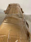 Craftmade 12537FBSB4 Isaac Modern Rustic Metal Dome Bath Vanity Wall Light, 4-Light 240 Total Watts, 5"H x 37"W, Flat Black/Satin Brass