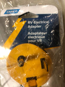 Camco PowerGrip 30AM/15AF Camper & RV Electrical Adapter Features 30-amp male (NEMA TT-30P) & 15-amp female (NEMA 5-15R) Connections - Designed w/Non-Slip Grooves for Easy Removal - 125V/1875W (55233)