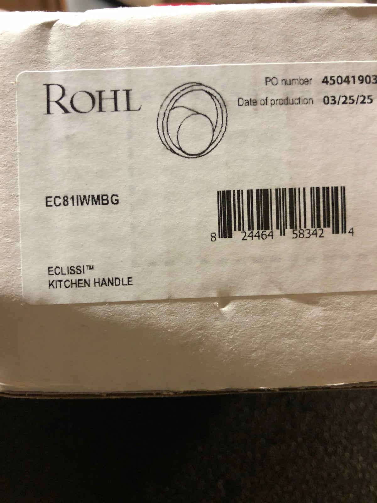 Rohl EC81IWMB Eclissi Wheel Handle - Matte Black