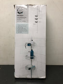 Zenna home 2141AL Tension Pole Corner Rust Resistant Shower Caddy in Satin Chrome