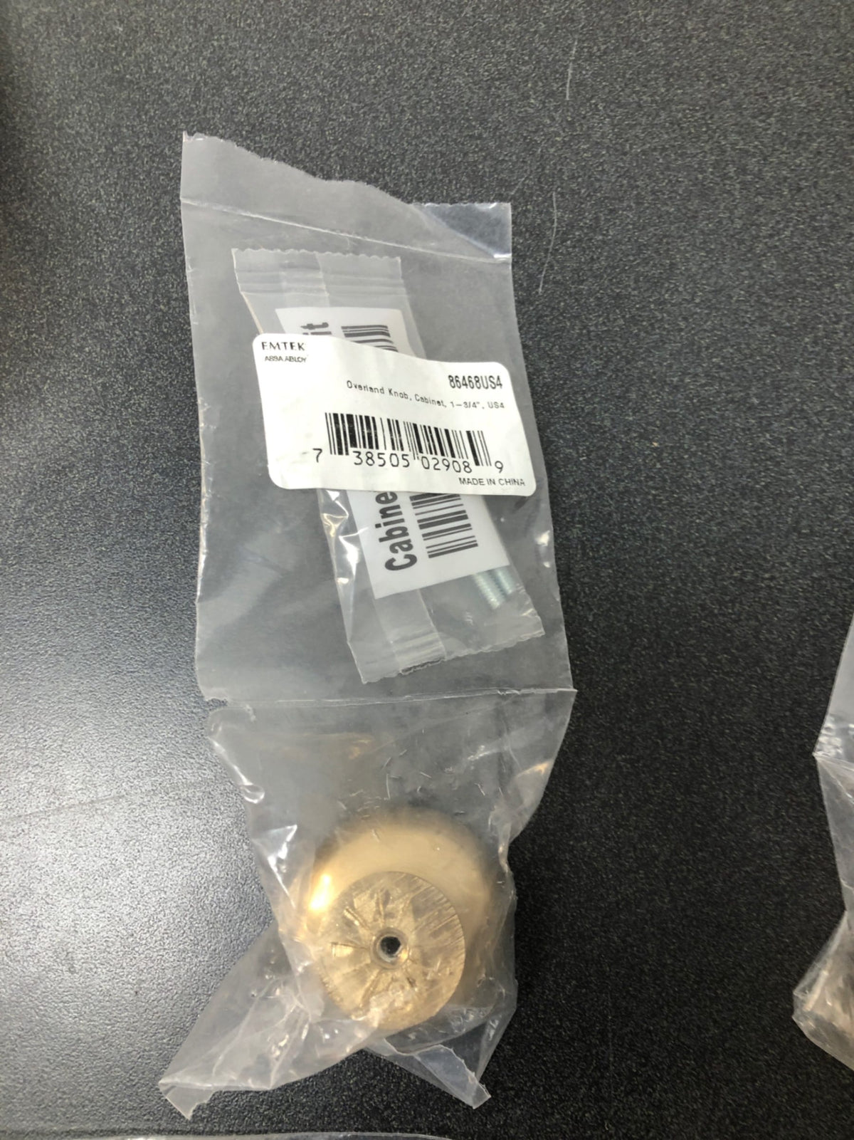 Emtek 86468US4 Transitional Heritage 1-3/4 Inch Mushroom Cabinet Knob - Satin Brass