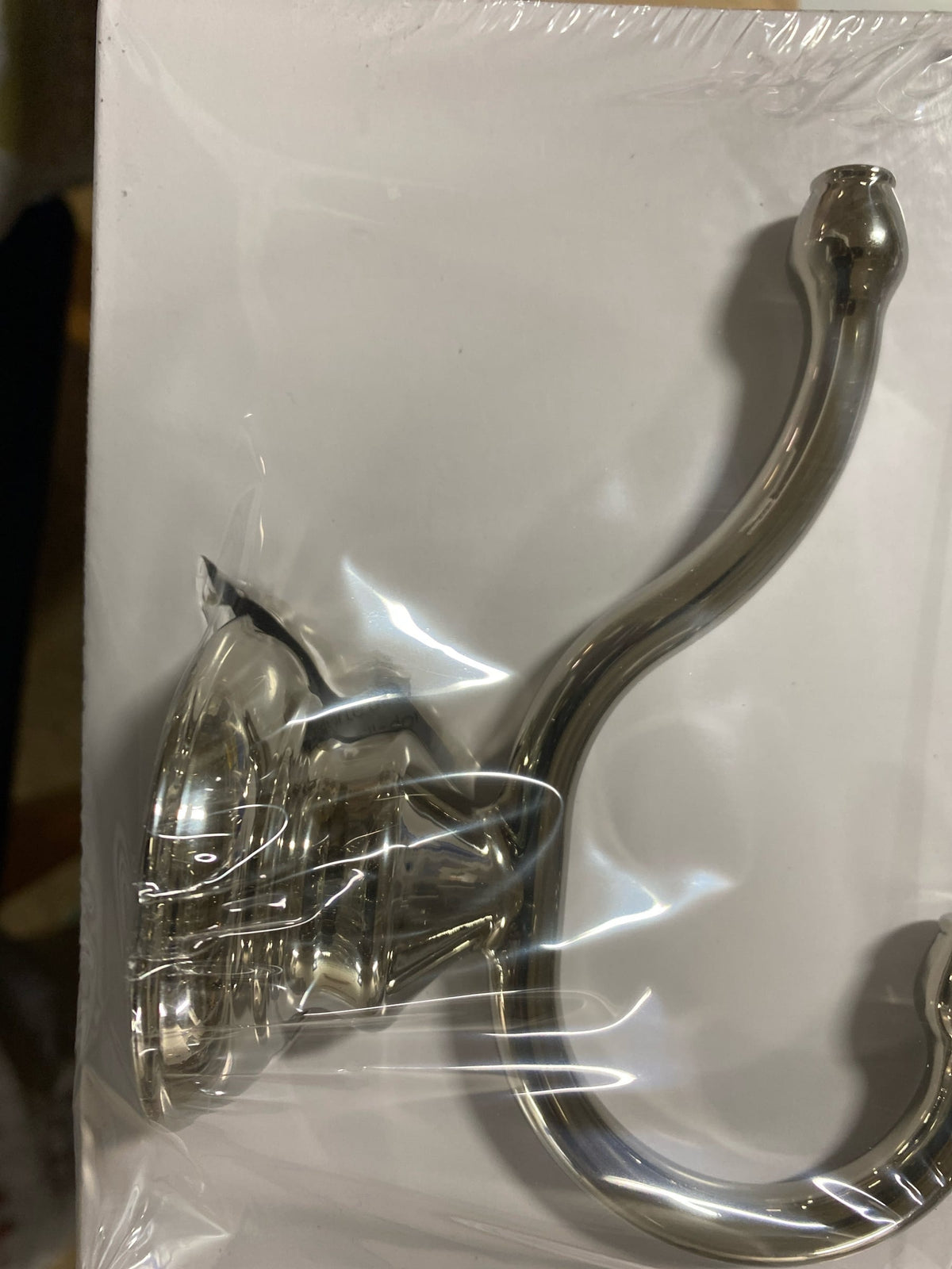 Signature Hardware SHBERH2PN Beasley Double Robe Hook - Polished Nickel