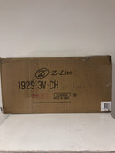 Filament Design 3-Light Chrome Vanity Light with Chisel Glass-HD-TE84788