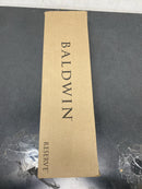 Baldwin FDLAJXCONCSR190 La Jolla Full Dummy Sectional Handleset with Non-Turning Dummy Interior Contemporary Knob - Satin Black