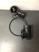 Signature Hardware 478498 ABS Cable Drain and Overflow for 17" - 22" Deep Alcove Tubs - Matte Black