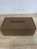 Emtek 8211US19 7-1/2" Height Rectangular Sideplate Brass Modern Privacy Entry Set - Flat Black