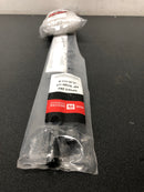 Rod desyne 5712-282 28 in. - 48 in. Telescoping 5/8 in. Single Curtain Rod Kit with Cora Finial in Black