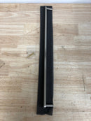 Alno A717-18-SN Moderne 18" Center to Center Solid Brass Flat Bar Large Cabinet Handle / Drawer Pull - Satin Nickel