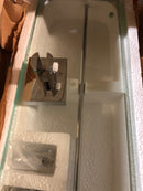 ICO Bath V62763 Crater 21" Brass Bathroom Shelf - Chrome