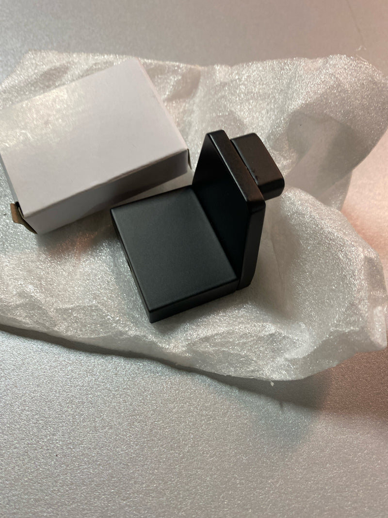 ICO Bath V61215 Volkano Ash Single Robe Hook - Matte Black