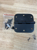 Baldwin 1135190I 3-1/2" Wide Plain Bearing 5/8" Radius Corner Mortise Door Hinge from the Estate Collection - Single Hinge - Satin Black