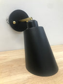 Elegant Lighting LD2354BK Halycon 11" Tall Wall Sconce - Black / Brass