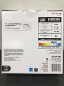 Commercial electric 54663141 7 in. White Round Closet Light LED Flush Mount Ceiling Light 810 Lumens 4000K Bright White Bathroom Light Laundry Room