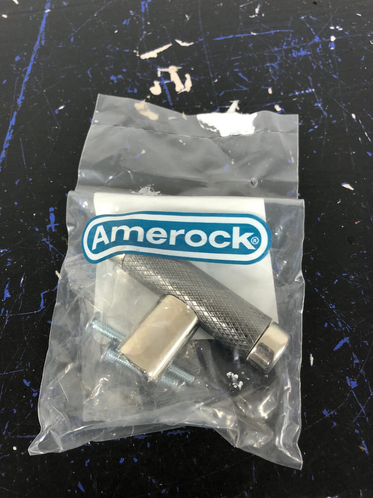 Amerock BP36556PNGM Bronx 2-5/8 Inch Bar Cabinet Knob - Polished Nickel / Gunmetal