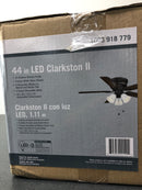 Unbranded SW18030 ORB Clarkston II 44 in. LED Indoor Oil Rubbed Bronze Ceiling Fan with Light Kit