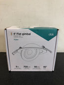 DALS Lighting Flat Gimbal 4" Adjustable LED Canless Recessed Fixture - 3000K