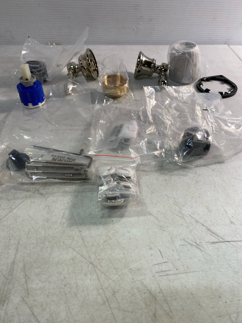 Moen UTS4311NL Weymouth 2 Function Pressure Balanced Valve Trim Only with Double Lever Handle, Integrated Diverter - Less Rough In - Polished Nickel