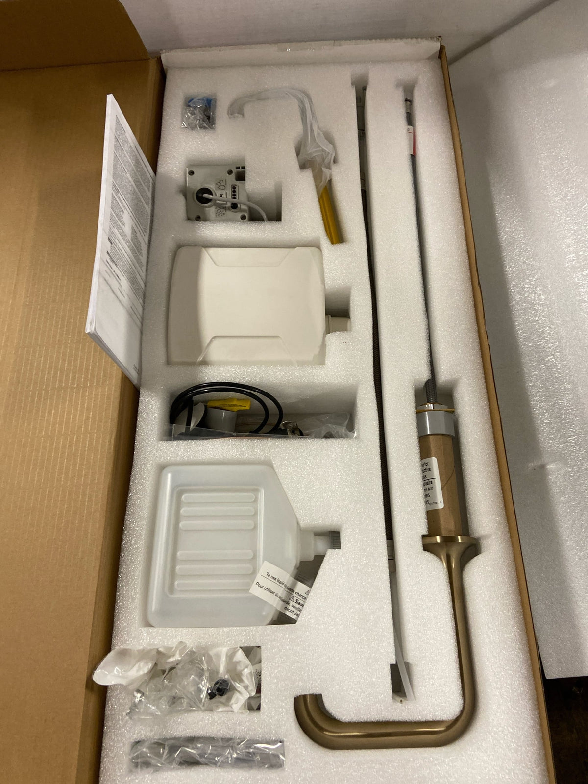 Delta 810DPA20-CZSD Driftex 1 GPM Proximity Faucet with Soap Dispenser - Hardwire, Less Transformer and Mixing Valve - Champagne Bronze