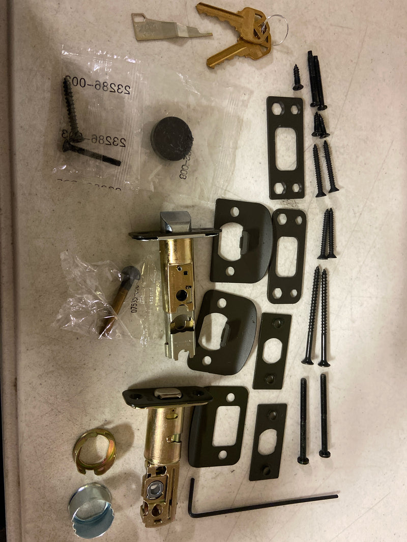 Kwikset 800CELIP-11PS.STRKP Chelsea Sectional Single Cylinder Keyed Entry Exterior Pack Handleset with SmartKey - Venetian Bronze