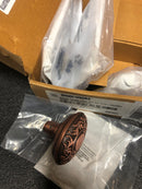 Signature Hardware 480937 Valma Solid Brass Passage Door Knob Set with Adjustable 2-3/8" or 2-3/4" Backset - Brushed Bronze