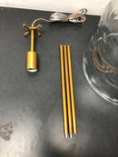 Capital Lighting 325717AD Single Light 15" Tall Pendant with Clear Water Glass Shade - Aged Brass