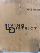 Living District Modern Home Decorative Raine Outdoor Wall in Silver
