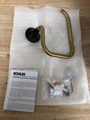 Kohler K-27428-BMB Tone 8-7/8" Wall Mounted Towel Ring - Matte Black with Moderne Brass