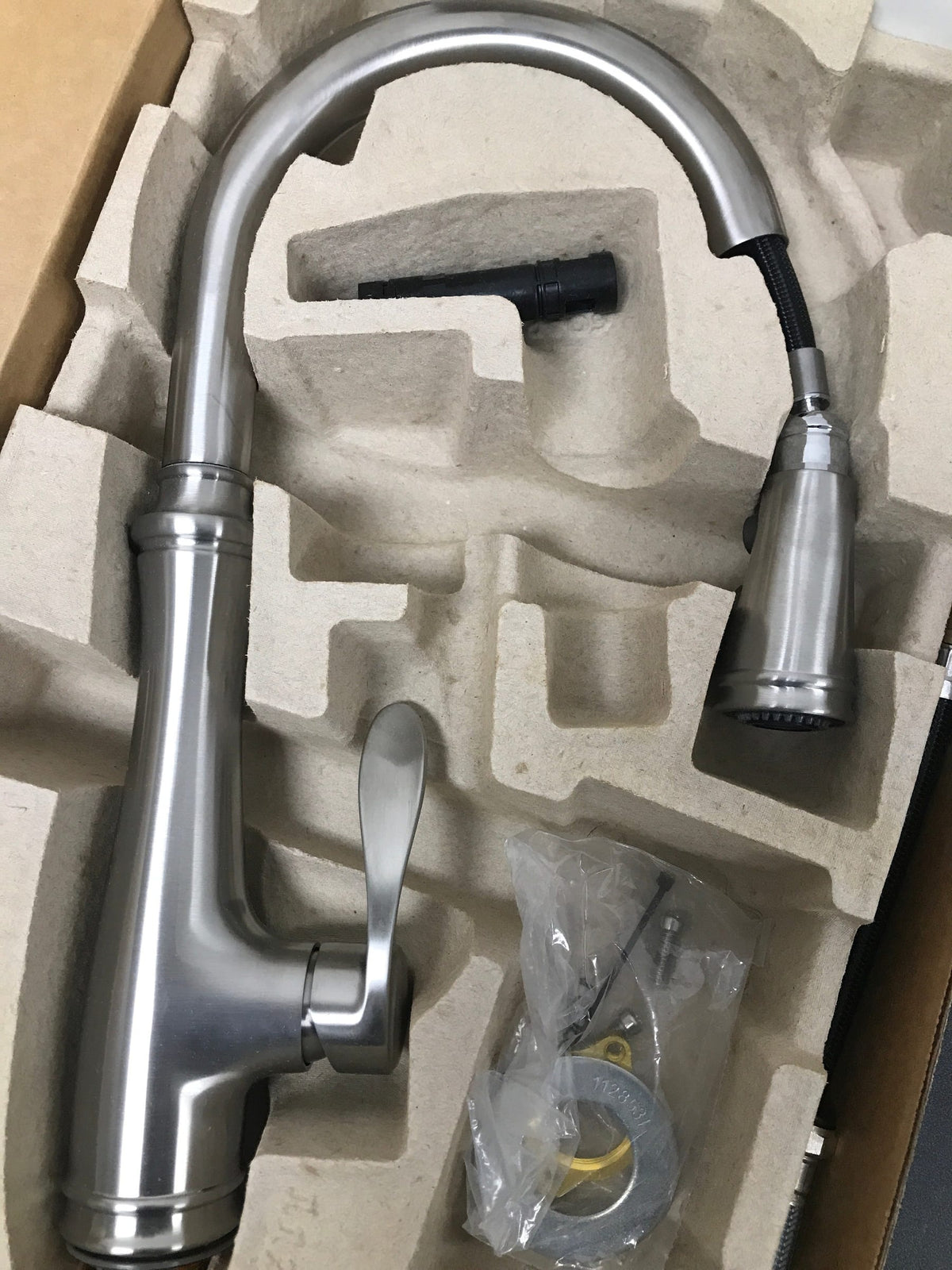Kohler K-560-VS Bellera Pull-Down Kitchen Faucet with DockNetik Secure Docking System and Pull-Down 3-Function Sprayhead Featuring Sweep Spray Technology - Vibrant Stainless
