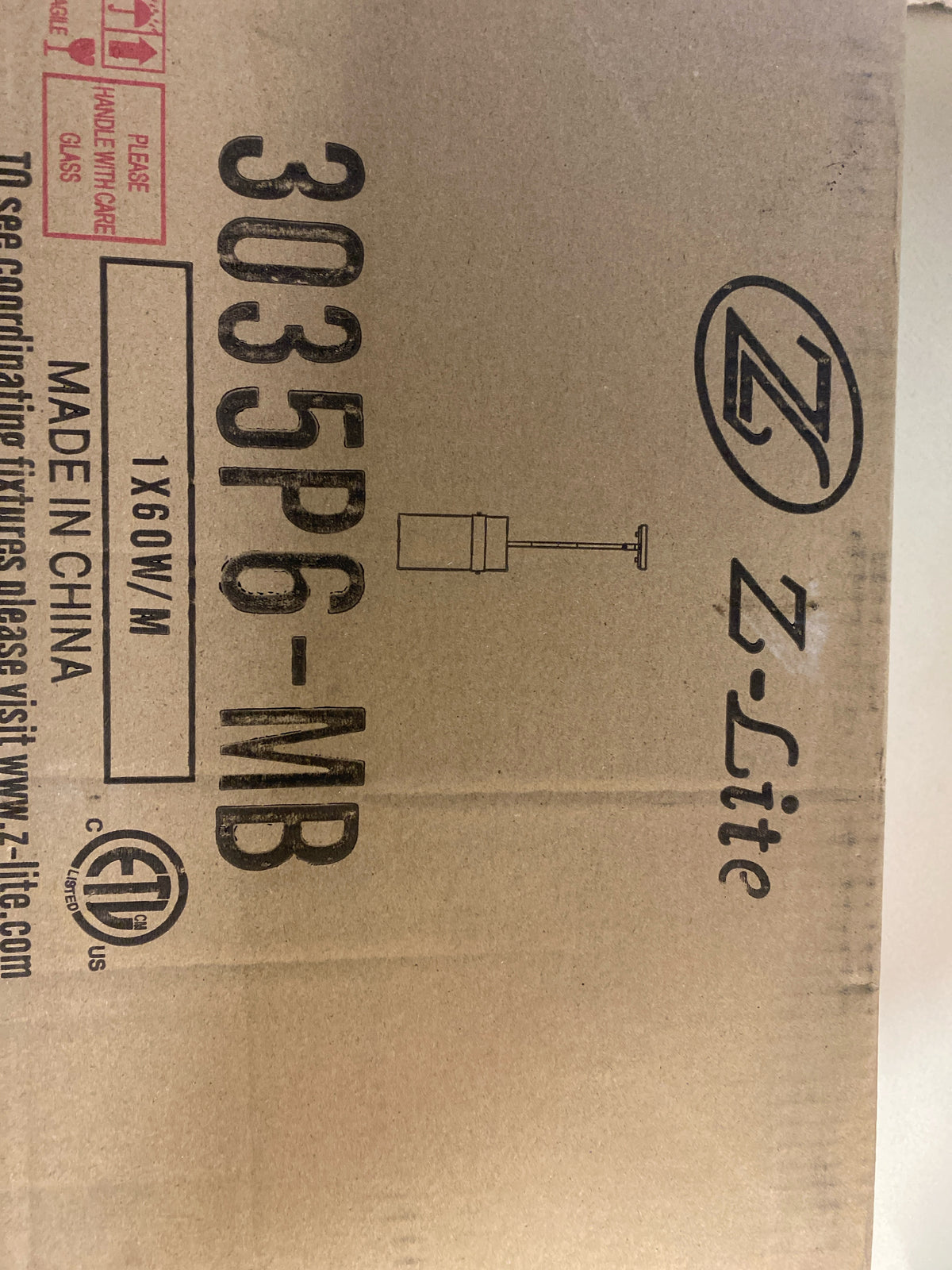 Z-Lite 3035P6-MB Fontaine 7" Wide Mini Pendant - Matte Black