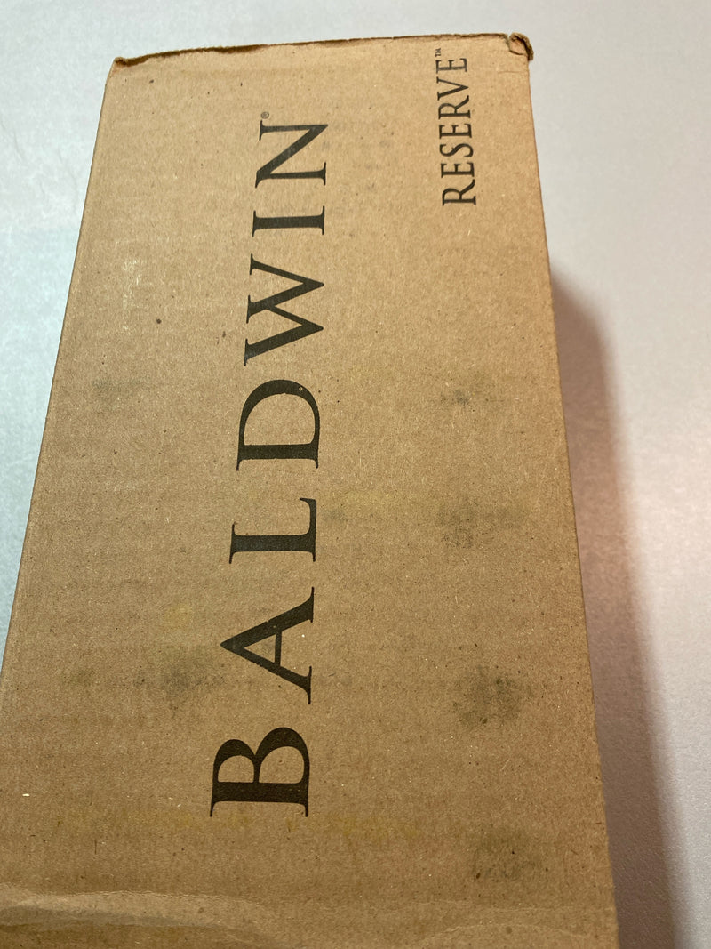 Baldwin FDCONCRR260 Contemporary Non-Turning Two-Sided Dummy Door Knob Set with Round Rose - Polished Chrome