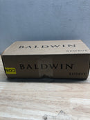 Baldwin Reserve Round Venetian Bronze Keyed Entry Door Knob with Traditional Round Rose-EN.ROU.TRR.112