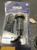 Kohler K-35726-2MB Contemporary Garbage Disposal Air Switch Button - Vibrant Brushed Moderne Brass
