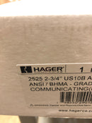 Hager 129012 2525 2-3/4" US10B ARC ASA - Exit (F111) Oil Rubbed Bronze