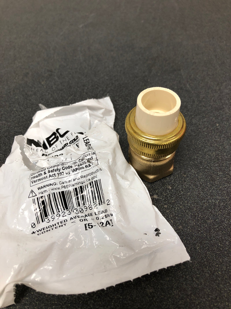 Nibco C47333LFHD12 1/2 in. CPVC-CTS and Copper Silicon Alloy Lead-Free Slip x FIPT Transition Union