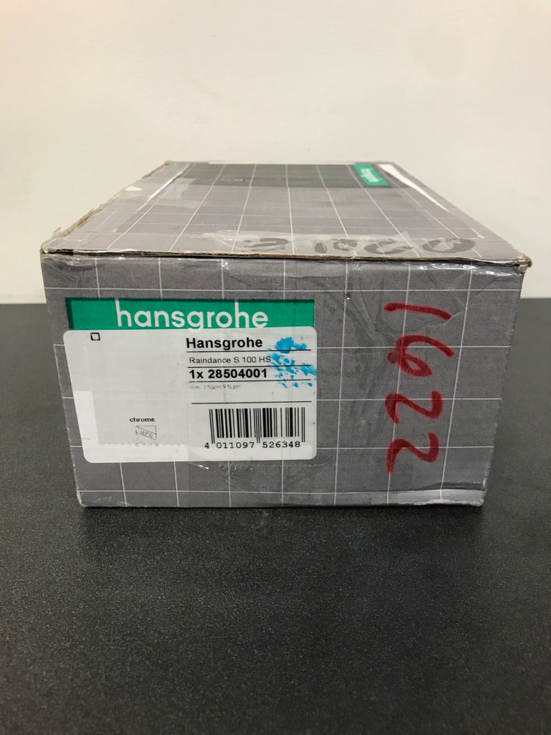 Hansgrohe 3-Spray 4 in. Single Wall Mount Handheld Rain Shower Head in Chrome-28504001