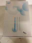 Bwe A-98004-B Waterfall Spout Single Handle 3-Spray Square High Pressure Tub and Shower Faucet in Matte Black (Valve Included)